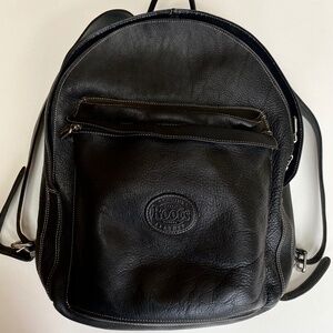 Roots - Black Leather Tribe Backpack - Made in Canada
